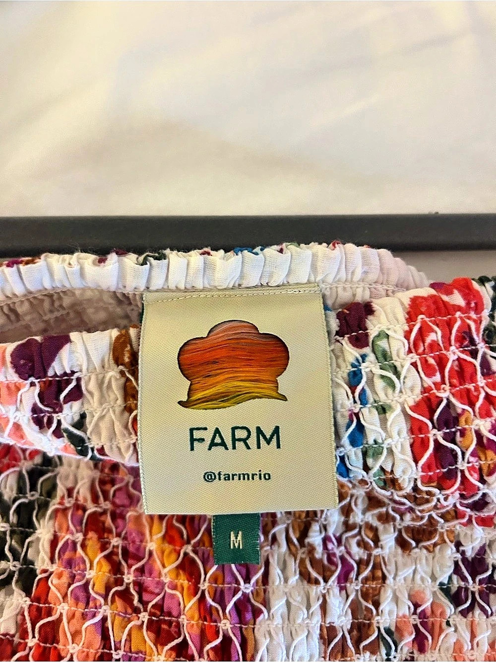 FARM Rio Floral Ruffle Mini Skirt Size Medium - Picture 4 of 6
